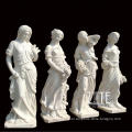 Garden life size western european stone lady woman sculpture marble four season statue